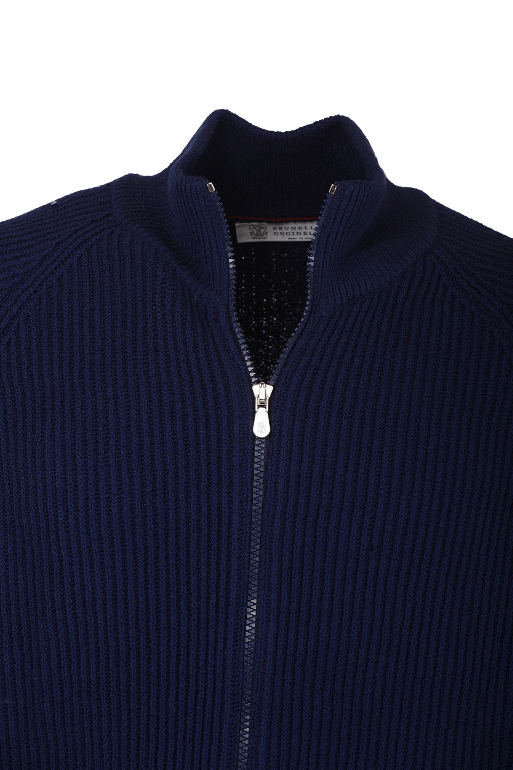 shop BRUNELLO CUCINELLI  Cardigan: Brunello Cucinelli cardigan in cotone malfilé costa inglese con zip.
Chiusura con zip e doppio cursore.
Tasche basse verticali.
Maglia inglese.
Composizione: 100% Cotone.
Fabbricato in Italia.. M2W706016-C9078 number 5990780